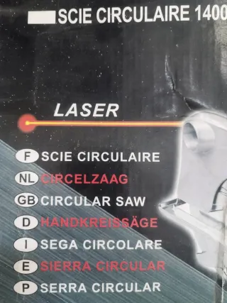 Sierra Circular Builder 1400W Láser
