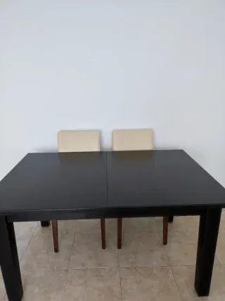 Mesa comedor extensible madera