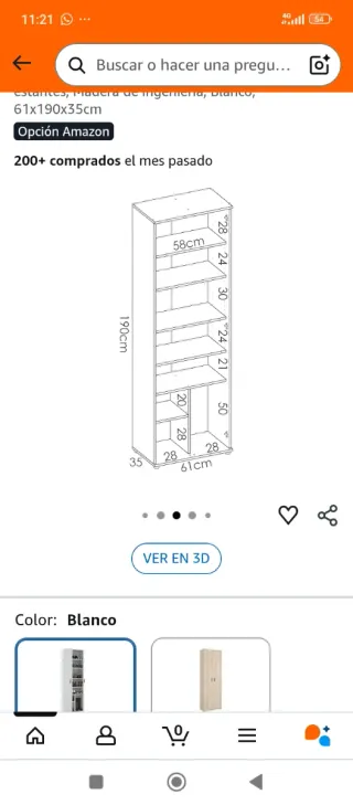 Armario 2 puertas blanco