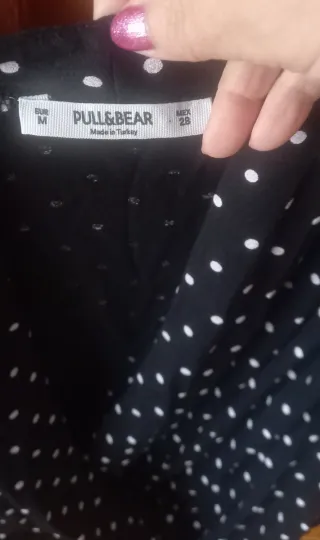 Body negro con topos blancos