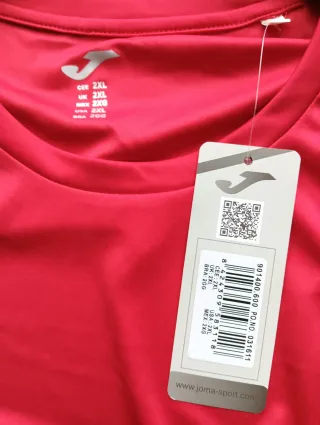 Camiseta Joma Roja mujer Talla 2XL Nueva