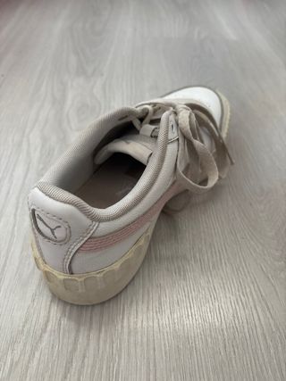 Deportivas Puma Talla 39 Rosa y Blanco