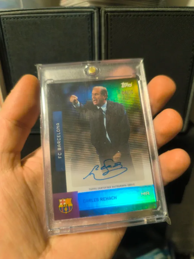Carles Rexach Topps Autograph 04/10 FC Barcelona