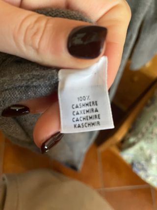 Vestito grigio 100% cashmere