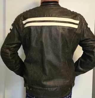 Chaqueta Piel Moto Búfalo Vintage 5XL