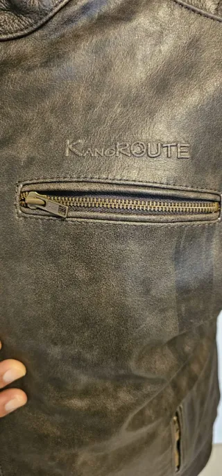 Chaqueta Piel Moto Búfalo Vintage 5XL