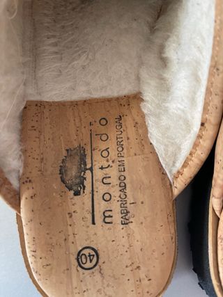 Pantofole Montado Unisex Beige Tg 40