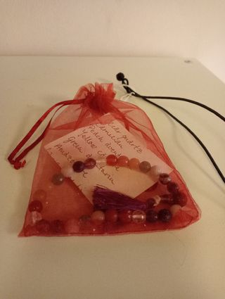 Pulsera y colgante minerales chakras