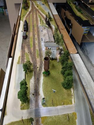 Estación FFCC Obejo Maqueta