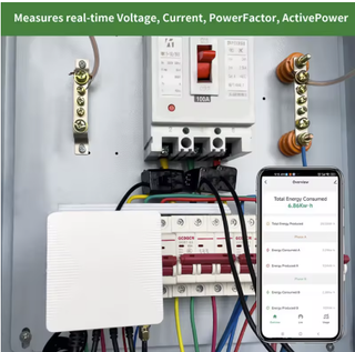 Medidor Energía Wifi KWH 80A/120A