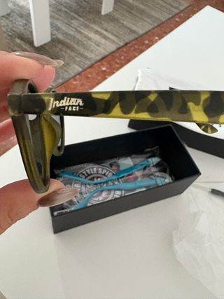 Gafas de sol Indian Face Carey Verde Nuevas