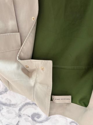 Chaqueta Gabardina Purificación García Beige Talla