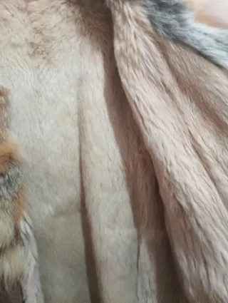 Abrigo de piel y pelo