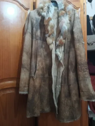 Abrigo de piel y pelo