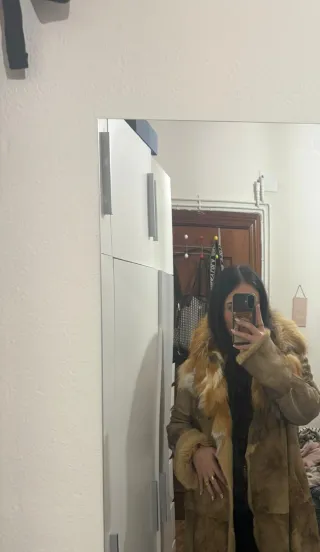 Abrigo de piel y pelo