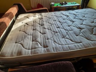 Sofá Cama Tela Marrón