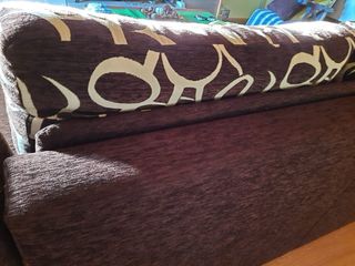 Sofá Cama Tela Marrón