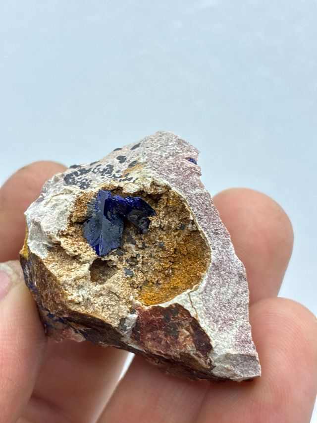 Minerale Naturale di Azurite da Kerrouchen