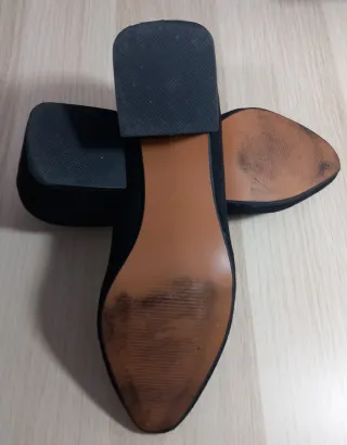 Zapatos de tacón negros talla 38