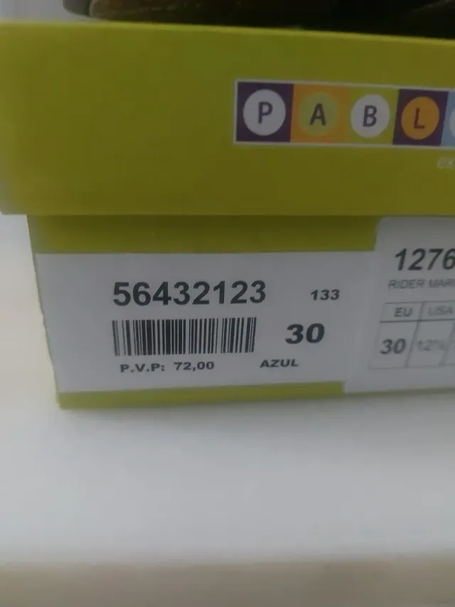 Náuticos Pablosky Azul Marino Talla 30.SOLO UN USO