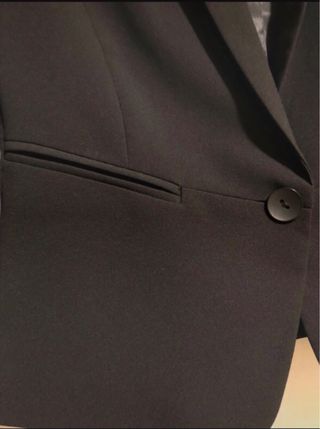 Chaqueta Negra Bershka Talla M