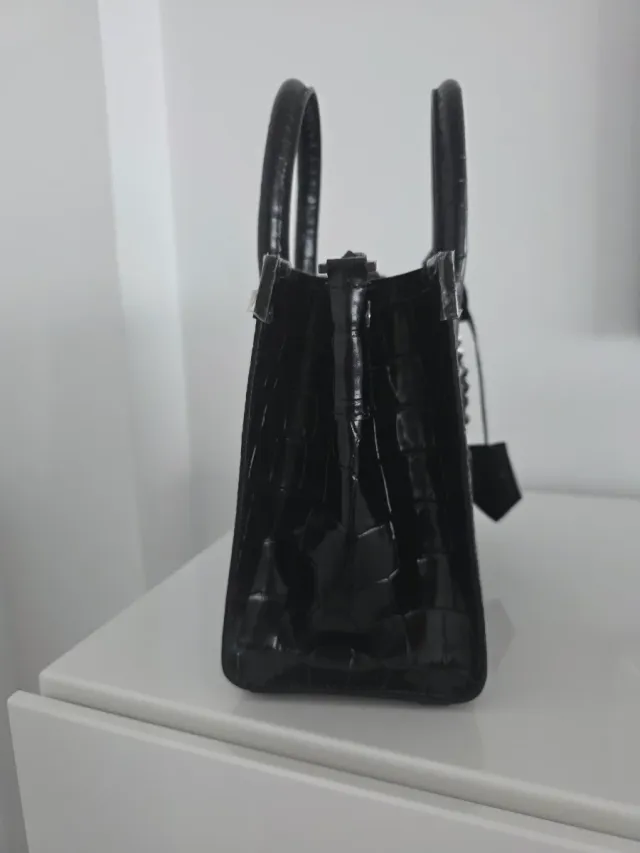 Bolso The Kooples Negro Cocodrilo Nuevo
