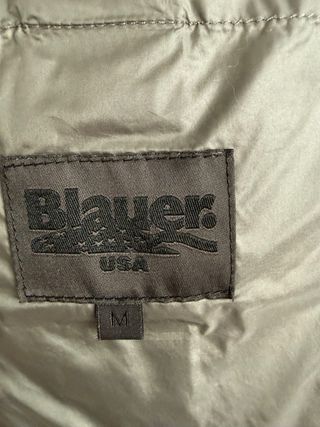 Plumífero largo Blauer gris hombre