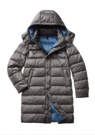 Plumífero largo Blauer gris hombre