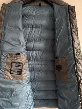 Plumífero largo Blauer gris hombre