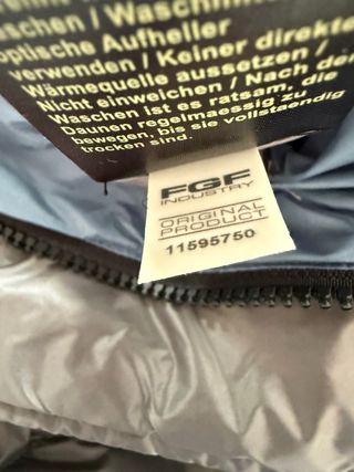 Plumífero largo Blauer gris hombre