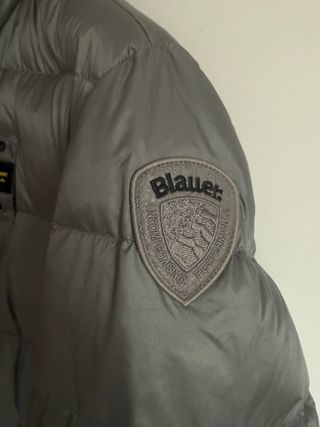 Plumífero largo Blauer gris hombre