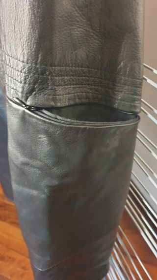 Giaccone in pelle JOHNS AND SONS nero