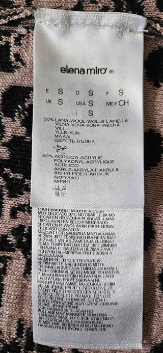 Cardigan Elena Miró Negro y Rosa