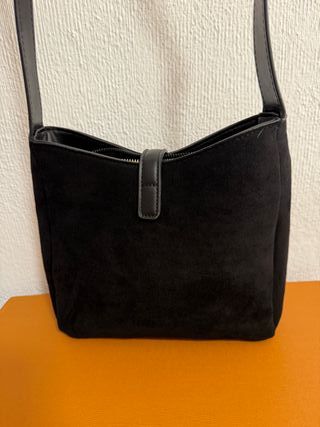 Bolso Saint Laurent Negro Ante YSL Logo