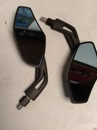 Espejos Retrovisores Moto Negros