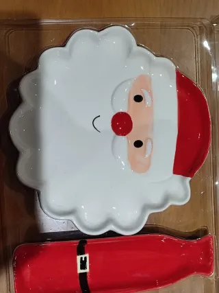 Piatto in ceramica per Natale