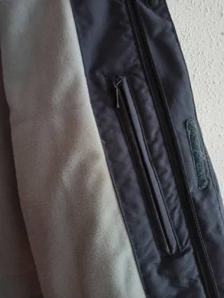 Chubasquero abrigo niño azul y gris