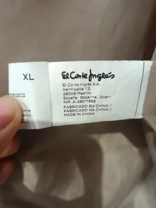 Abrigo plumífero beige