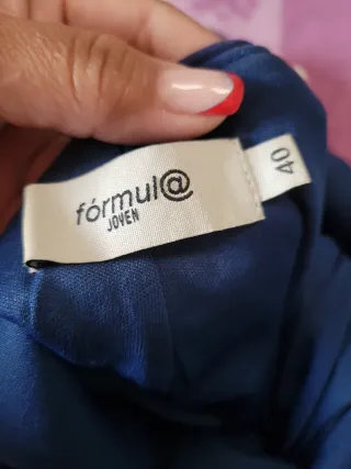 Vestido fiesta lentejuelas azul y verde