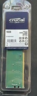 Crucial 16GB DDR4 3200MHz UDIMM RAM / NUEVO