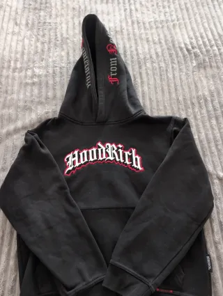 Sudadera Hoodrich Negra Niño