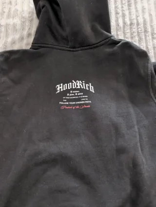 Sudadera Hoodrich Negra Niño