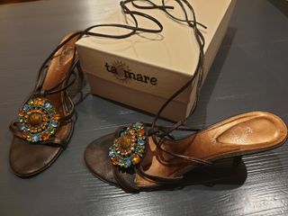 Sandali gioiello Tamaris donna cuoio n.39