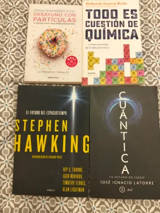 Libros de física cuántica.
