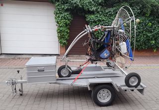 Paramotor completo con vela y  remolque