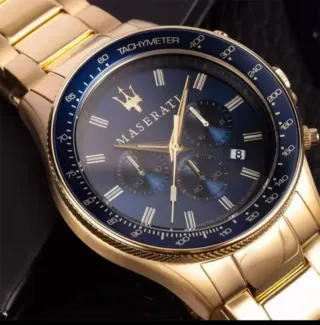 Reloj Maserati Sfida Cronógrafo 44mm Azul Dorado