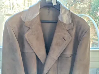 Americana Chaqueta Ante Hombre Beige