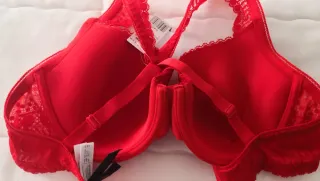 Sujetador Etam Rojo Encaje.