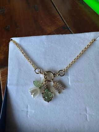 Collana con cristalli lettere disponibili