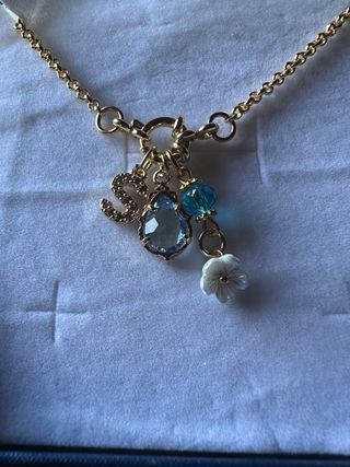 Collana con cristalli lettere disponibili